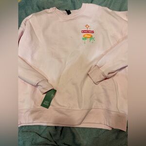 Wild fable ponta do sol pink sweatshirt sz L NWT